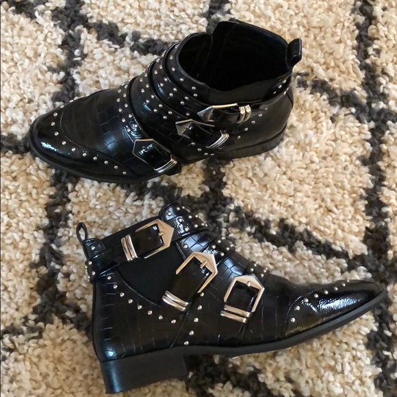 river island silver boots